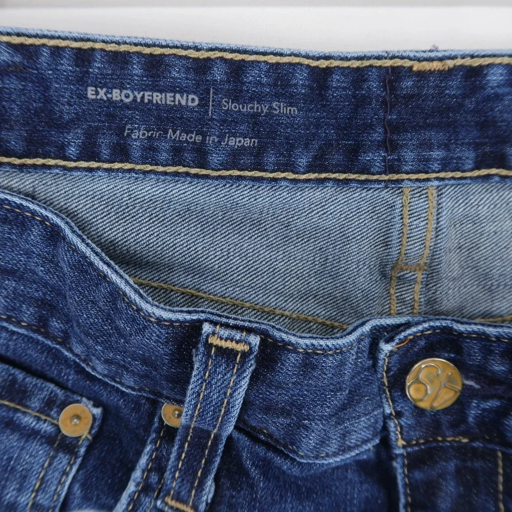 AG Adriano Goldschmied Ex-Boyfriend Jeans Womens 29R Blue Slouchy Slim Aged - Picture 9 of 12